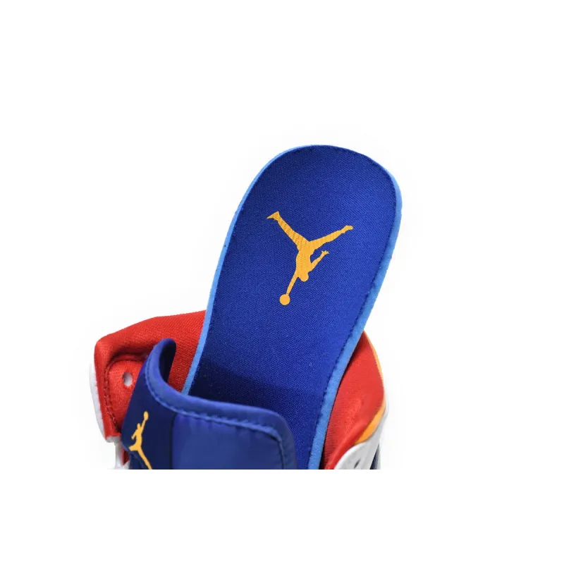 Air Jordan 1 Mid Royal Blue Laser Orange  554724-131