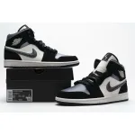 Air Jordan 1 Mid Satin Grey Toe  852542-011