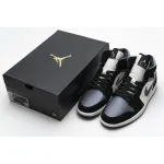 Air Jordan 1 Mid Satin Grey Toe  852542-011