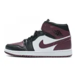 Air Jordan 1 Mid SE Black Dark Beetroot (Women's)  CZ4385—016