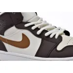 Air Jordan 1 Mid SE Brown Basalt Oatmeal (Women's)   DO6699-200