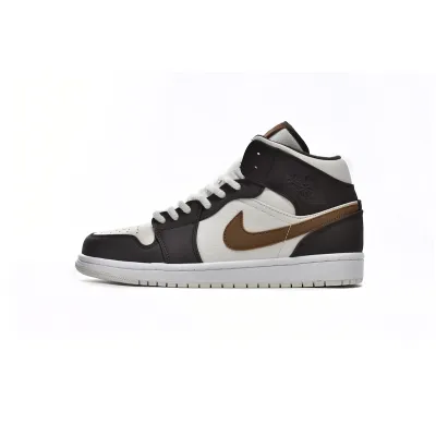 Air Jordan 1 Mid SE Brown Basalt Oatmeal (Women's)   DO6699-200 01