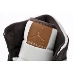 Air Jordan 1 Mid SE Brown Basalt Oatmeal (Women's)   DO6699-200