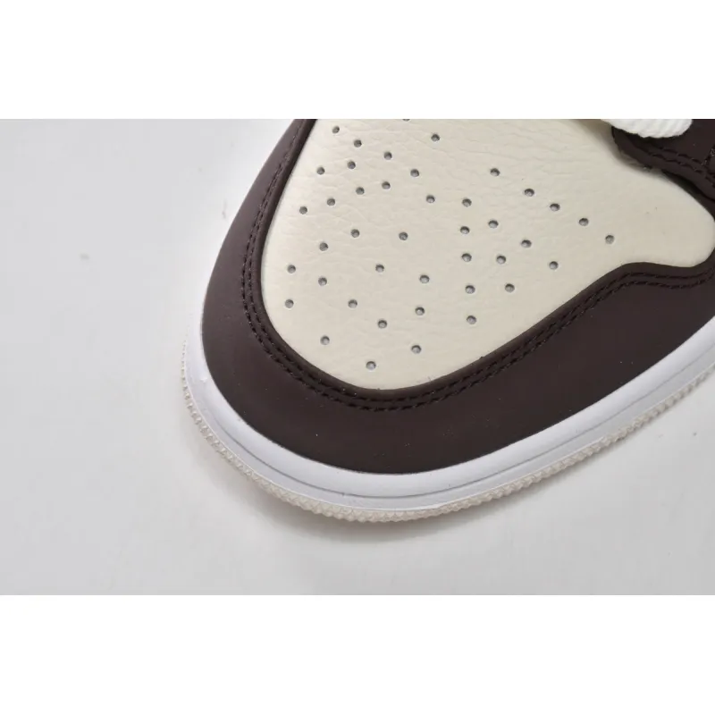 Air Jordan 1 Mid SE Brown Basalt Oatmeal (Women's)   DO6699-200