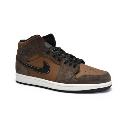 Air Jordan 1 Mid SE Dark Chocolate  DC7294-200 02