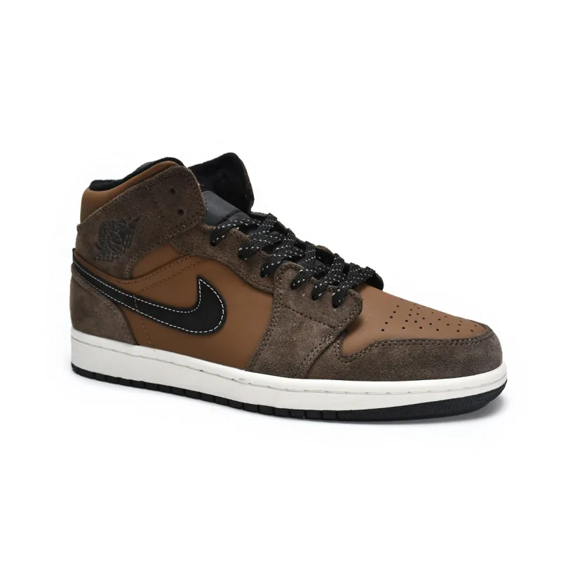 Air Jordan 1 Mid SE Dark Chocolate  DC7294—200