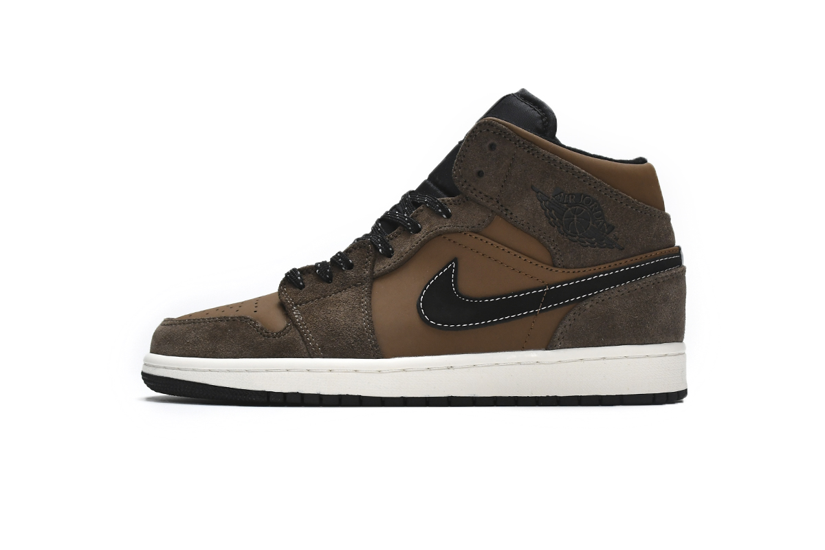 Air Jordan 1 Mid SE Dark Chocolate DC7294—200