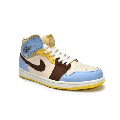Air Jordan 1 Mid SE Fearless Maison Chateau Rouge  CU2803-200 02