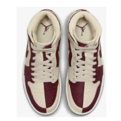 Air Jordan 1 Mid SE Split Beach Cherrywood Red (Women's)   DR0501—200 02