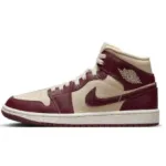 Air Jordan 1 Mid SE Split Beach Cherrywood Red (Women's)   DR0501—200