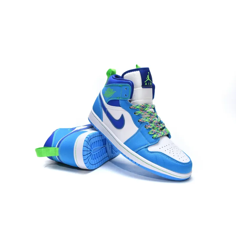 Air Jordan 1 Mid SE Sprite Blue (GS)   DA8010-400
