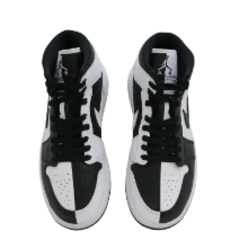 Air Jordan 1 Mid Split Black White (Women's)   DR0501—101