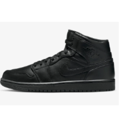 Air Jordan 1 Mid Triple Black (2022/2023)   554724—093 01