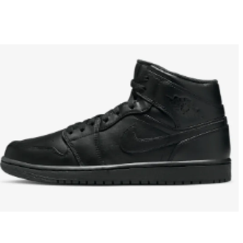 Air Jordan 1 Mid Triple Black (2022/2023)   554724—093