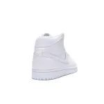 Air Jordan 1 Mid Triple White (2019)   554724-129