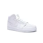 Air Jordan 1 Mid Triple White (2019)   554724-129