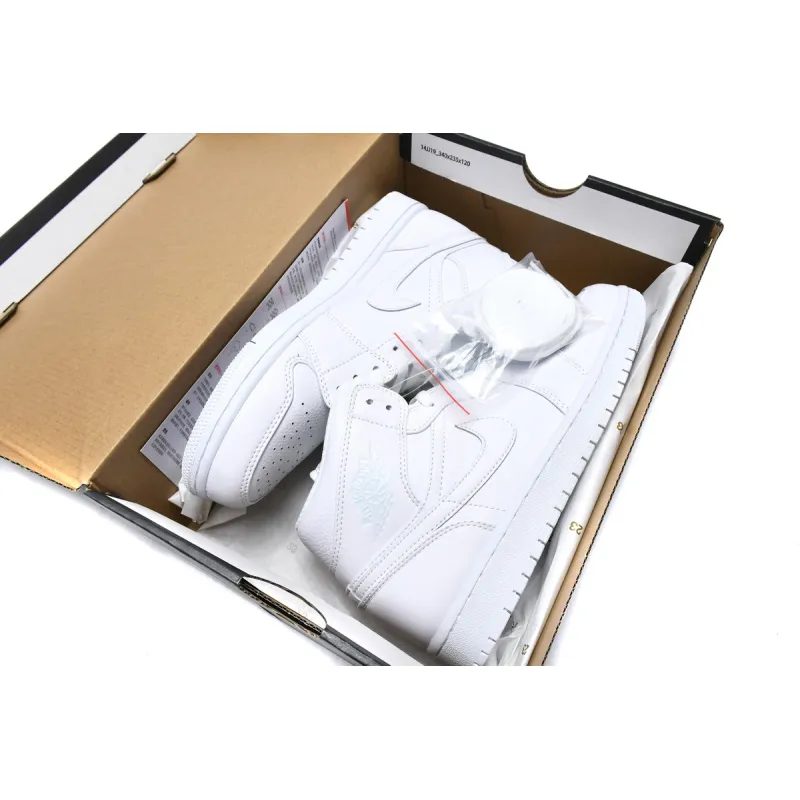 Air Jordan 1 Mid Triple White (2019)   554724-129