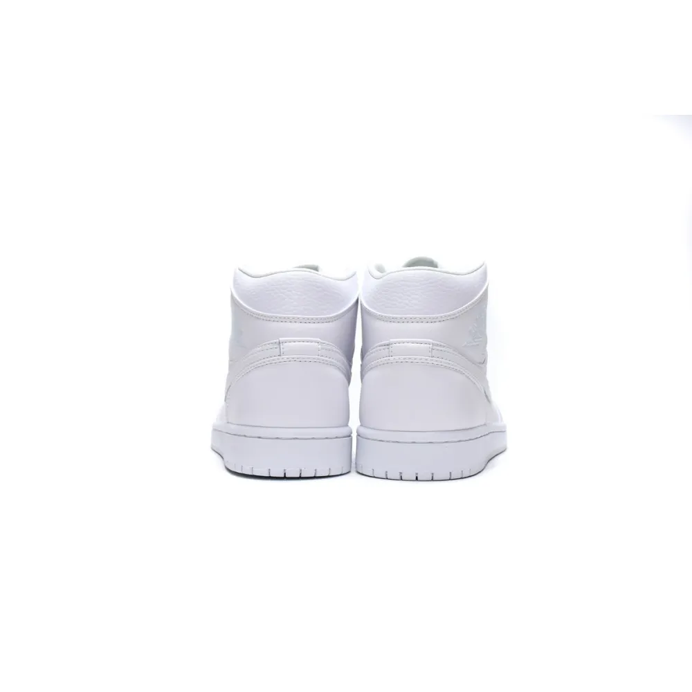 Air Jordan 1 Mid Triple White (2019)   554724-129