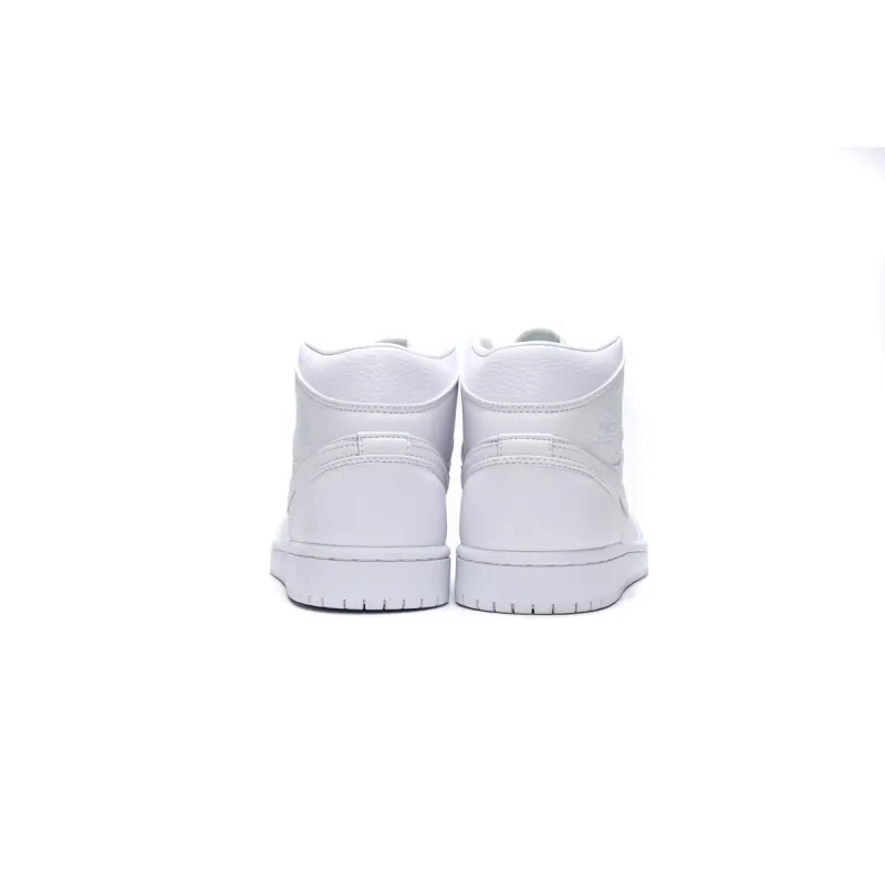 Air Jordan 1 Mid Triple White (2019)   554724-129