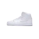 Air Jordan 1 Mid Triple White (2019)   554724-129