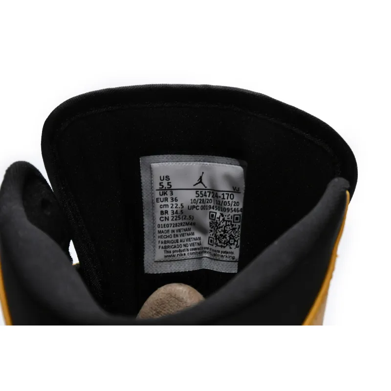 Air Jordan 1 Mid University Gold  554724-170 