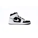 Air Jordan 1 Mid White Black  554724-113 