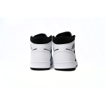 Air Jordan 1 Mid White Black  554724-113 