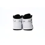 Air Jordan 1 Mid White Black  554724-113 