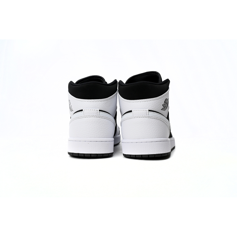 Air Jordan 1 Mid White Black  554724-113 