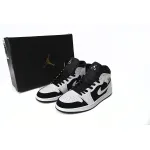Air Jordan 1 Mid White Black  554724-113 