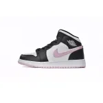 Air Jordan 1 Mid White Black Light Arctic Pink (GS)  555112-103