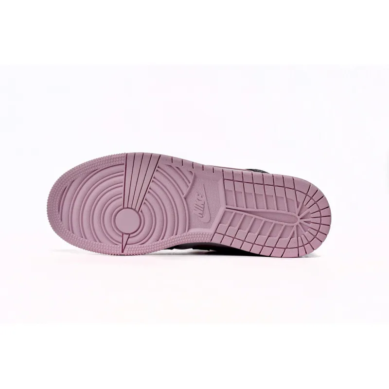 Air Jordan 1 Mid White Black Light Arctic Pink (GS)  555112-103