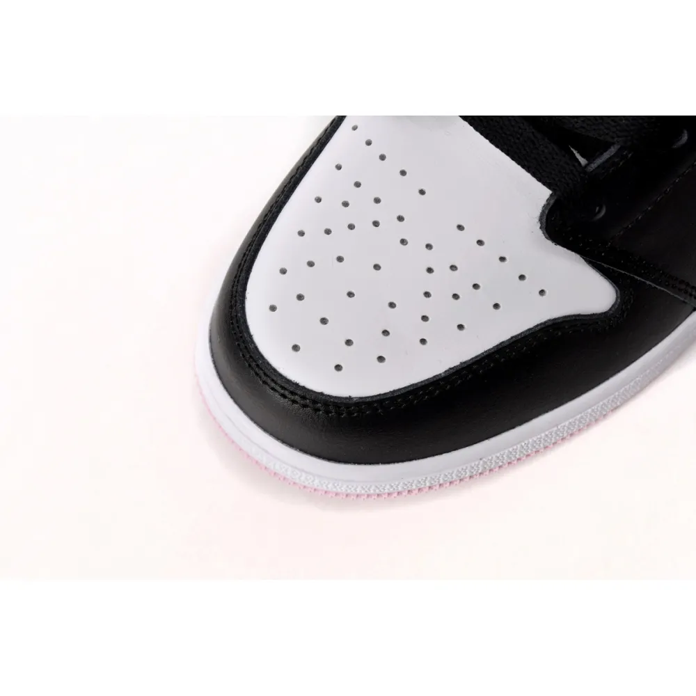 Air Jordan 1 Mid White Black Light Arctic Pink (GS)  555112-103