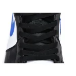 Air Jordan 1 Mid White Black Racer Blue  554724-140