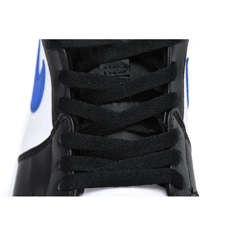 Air Jordan 1 Mid White Black Racer Blue  554724-140