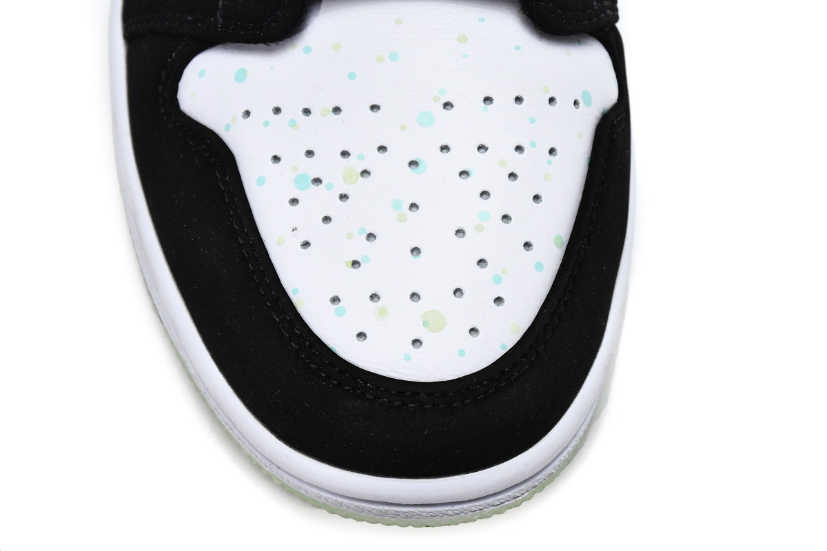 Air Jordan 1 Mid White Black Teal Tint (GS) BQ6931-103
