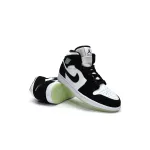 Air Jordan 1 Mid White Black Teal Tint (GS)  BQ6931-103
