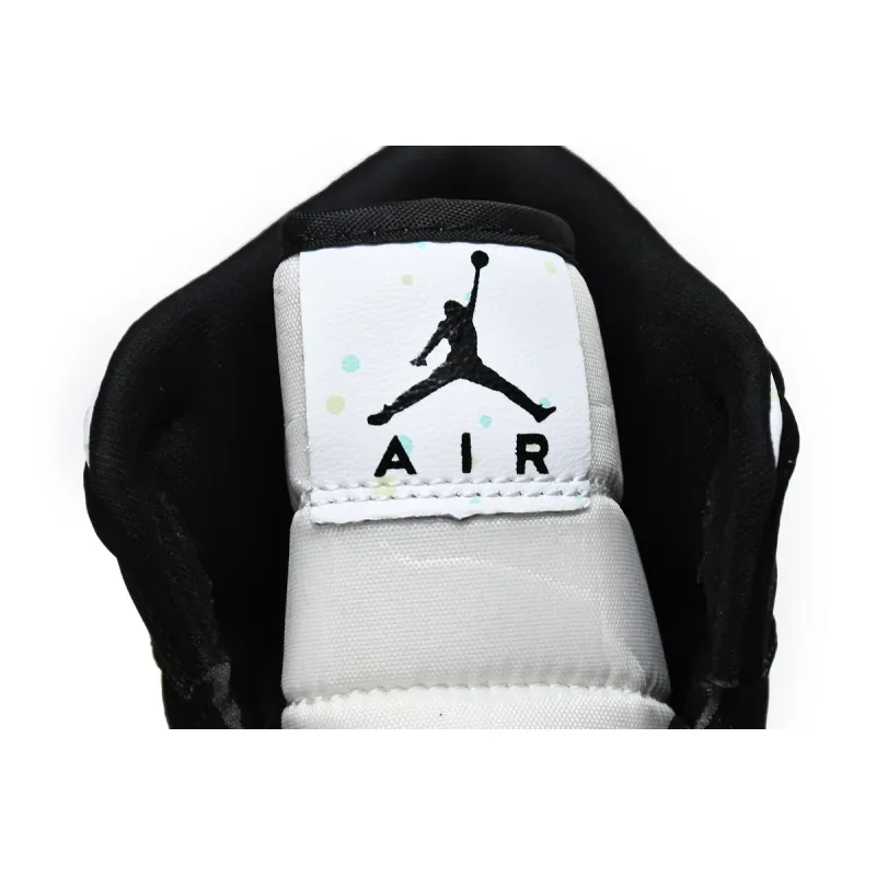 Air Jordan 1 Mid White Black Teal Tint (GS)  BQ6931-103