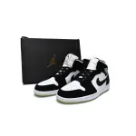 Air Jordan 1 Mid White Black Teal Tint (GS)  BQ6931-103