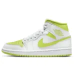 Air Jordan 1 Mid White Lime (Women's)  BQ6472—131