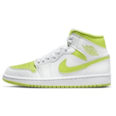 Air Jordan 1 Mid White Lime (Women's)  BQ6472—131 01