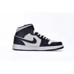 Air Jordan 1 Mid White Metallic Gold Obsidian  554724-174