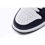 Air Jordan 1 Mid White Metallic Gold Obsidian  554724-174