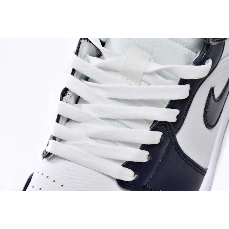 Air Jordan 1 Mid White Metallic Gold Obsidian  554724-174
