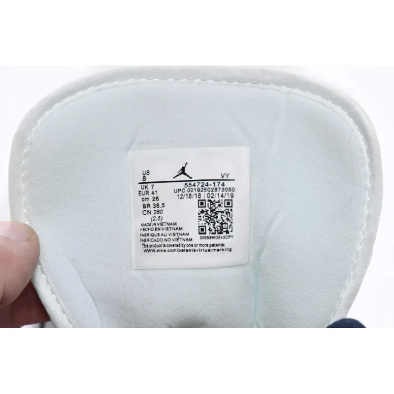 Air Jordan 1 Mid White Metallic Gold Obsidian  554724-174
