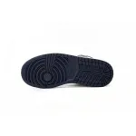 Air Jordan 1 Mid White Metallic Gold Obsidian (GS)  554725-174