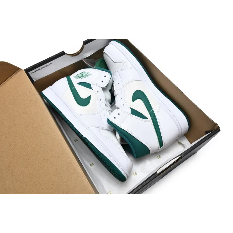 Air Jordan 1 Mid White Mystic Green   CD6759-103