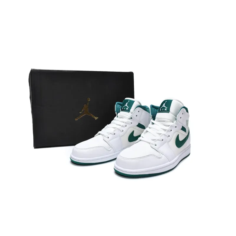 Air Jordan 1 Mid White Mystic Green   CD6759-103