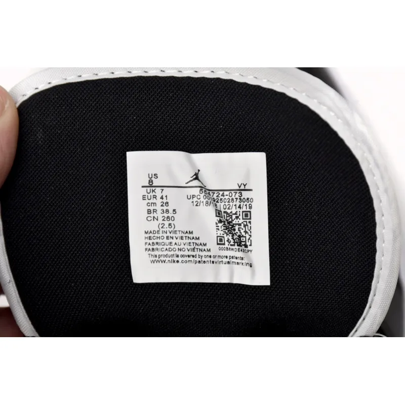 Air Jordan 1 Mid White Shadow  554724-073
