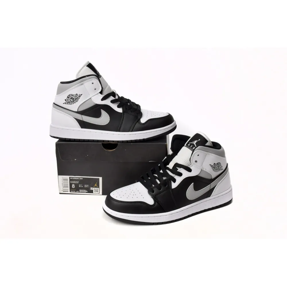 Air Jordan 1 Mid White Shadow  554724-073
